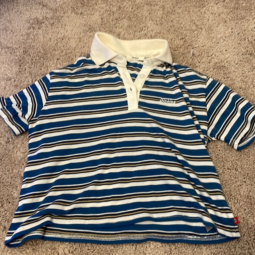 Dickies cropped button up